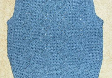 женский жилет крючком