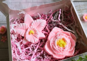 Набор из мыла "Розовые цветы"