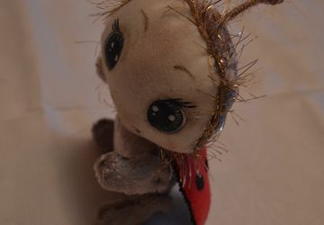 текстильная игрушка- Божья коровка.