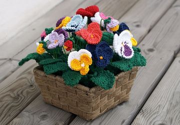 Вязание крючком: цветы