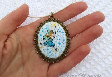 Кулон "Фея с волшебной палочкой"