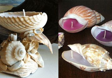 ДЕКОРАТИВНАЯ СВЕЧА В РАКУШКЕ!