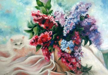 Натюрморт с сиренью