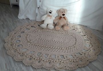 вязаный ковер из полиэфирного шнура