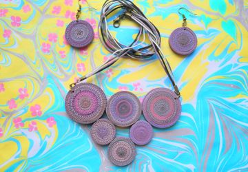 "Рваный" комплект из полимерной глины. 