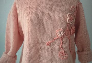 Джемпер с открытыми плечиками "Sakura"