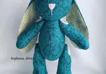Текстильный заяц ручной работы