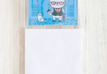 Магнит с блоком для записи 