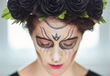 Красивый готический ободок на Хэллоуин