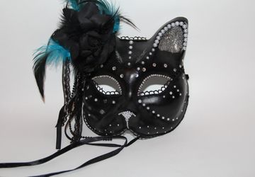 Венецианская маска "Кошка ночи"