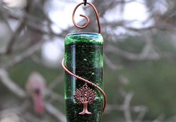 Кормушки для птиц из стеклянной бутылки