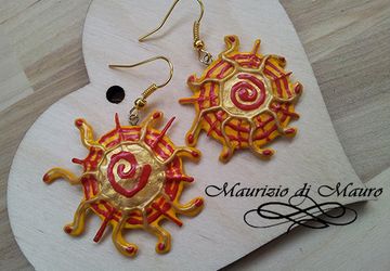 Серьги "Солнце сафари"