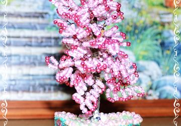 Дерево из бисера Сакура