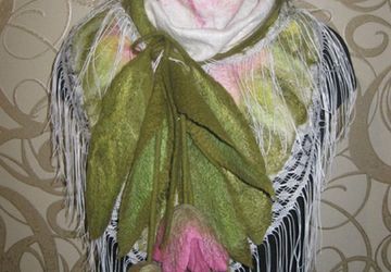 бактус валяный "Весенняя фантазия"