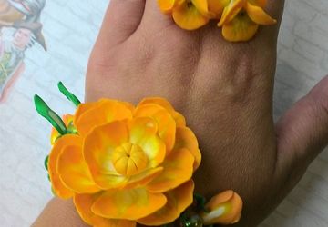 "Купавка" браслет и серьги