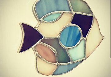 Витражная подвеска Рыбка