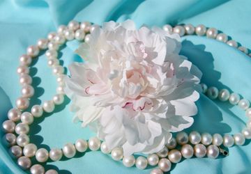 брошь-заколка Пион Снежок