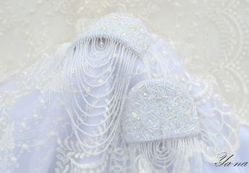 Эполеты из бисера "Млечный Путь"