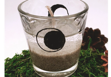 "Лунные фазы" гелевая свеча 8 часов время горения