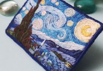 Брошь Звездная ночь