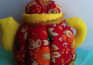 Текстильный чайник шкатулка