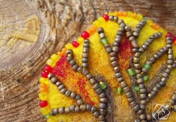 Брошь Осеннее Дерево