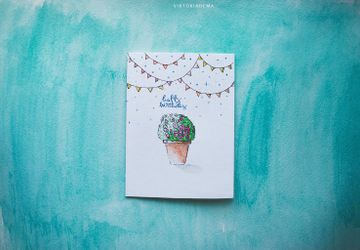 Коробка с цветами:)