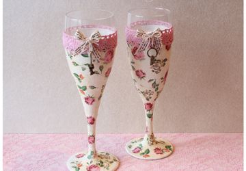 Свадебные бокалы.