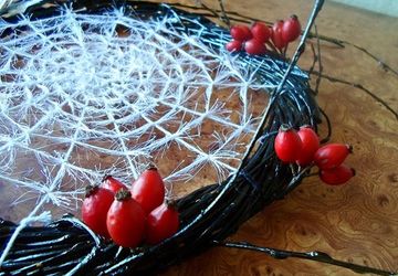 Венок на дверь к Хэллоуину