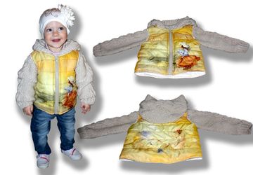 Куртка комбинированная с фотопринтом "Феечки"