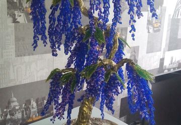 Глициния из бисера