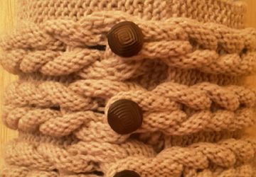 Шарф-снуд "Косы"