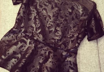 Блузка из эксклюзивной эко-кожи