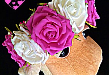 #ободок с розами из фоамирана