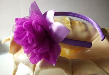 ободок для девочки в технике канзаши