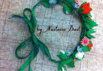 Венок из фоамирана "Летняя краса"