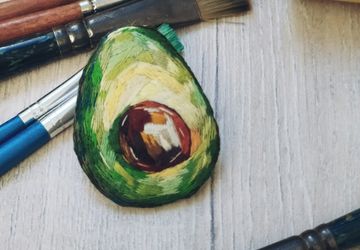 Брошь Авокадо