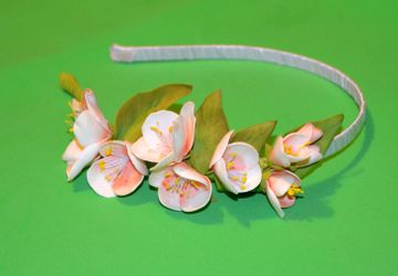 Ободок Цвет вишни