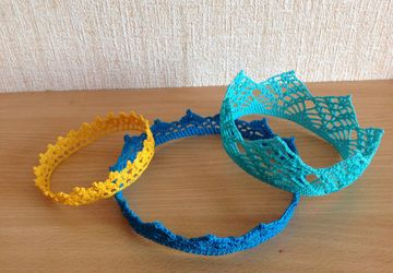 Короны крючком