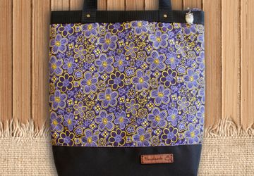 Текстильная сумочка шоппер "Цветы".