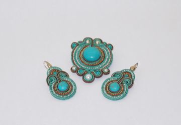 комплект в бирюзовых тонах