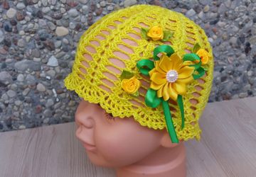 Шапочка из хлопка