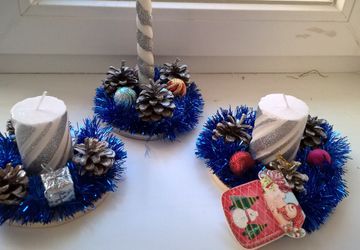 Новогодний подсвечник