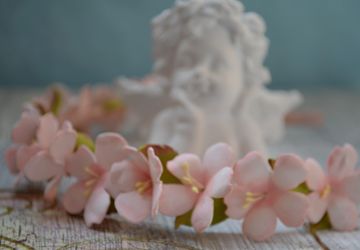 Ободочек с вишневым цветом. 