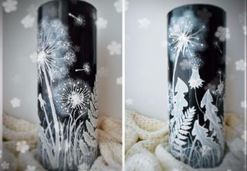 Ваза интерьерная "Одуванчики"