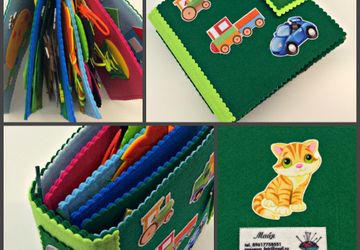 Развивающая книжка из фетра