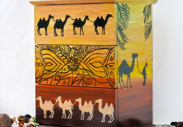 Мини-комод "Сны об Иордании" (роспись, дерево)