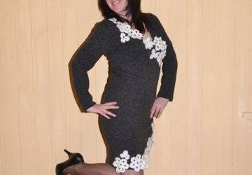 Платье из ангоры .