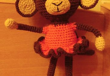 Вязаная обезьянка