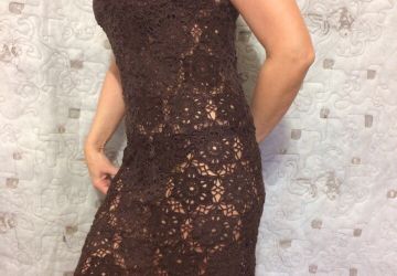 Ажурное платье ручной работы